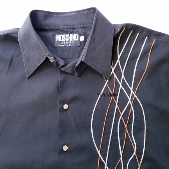 Moschino | Mens Short Sleeve Embroidered S… - Picture 6 of 9
